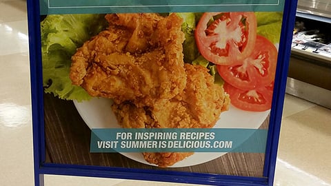 Kroger 'The Flavors of Summer' Stanchion Sign