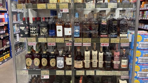BevMo! Whiskey Display Case