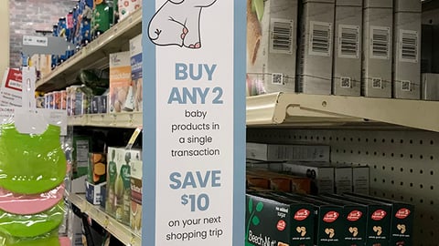 Jewel-Osco 'Every Day Is Baby Day' Violator