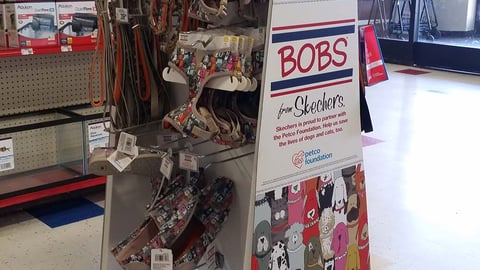 Petco Foundation Bobs from Skechers Floorstand