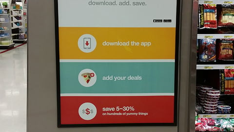 Target Cartwheel Framed Sign