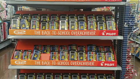 Walmart Pilot 'Back-to-School Overachiever' Endcap