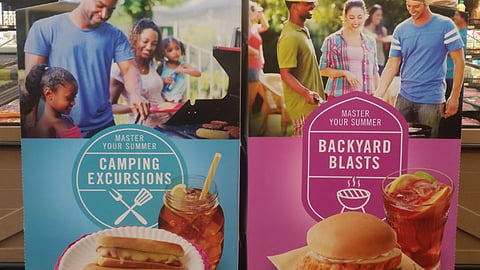 Ball Park Walmart 'Master Your Summer' Floorstands