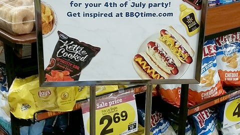 Smith's 'Welcome to BBQ HQ' Stanchion Sign