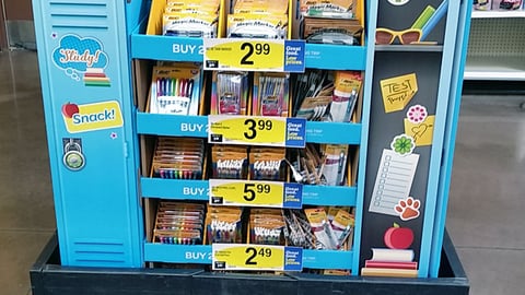 Bic Kroger 'Study' Pallet Display