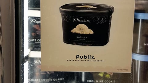 Publix Premium 'Full Half Galon' Cooler Cling