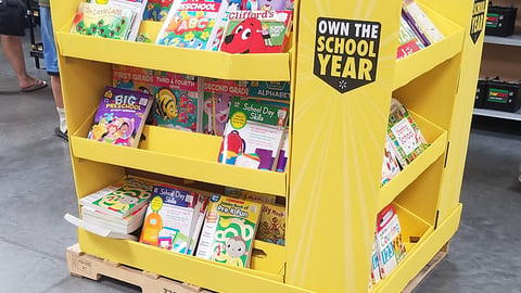 Walmart 'Own the School Year' Pallet Display