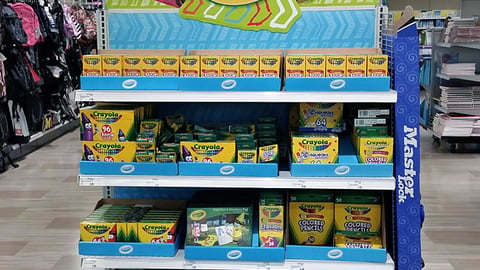 Crayola Meijer Back to School Endcap Display
