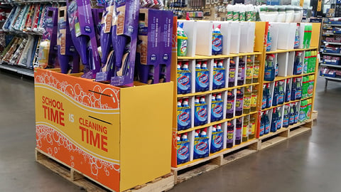 Walmart 'School Time is Cleaning Time' Pallet Train