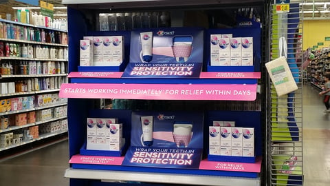 Crest 'Sensitivity Protection' Walmart Endcap