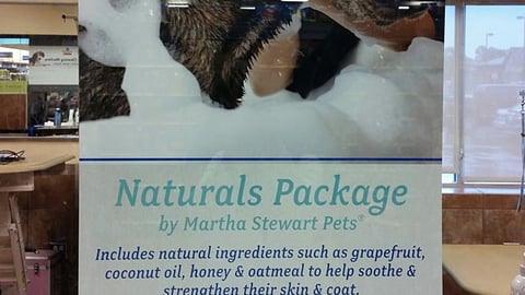 Martha Stewart Pets PetSmart 'Naturals Package' Window Poster