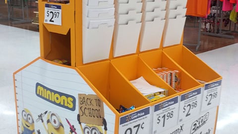 Walmart 'Minions' BTS Pallet Display
