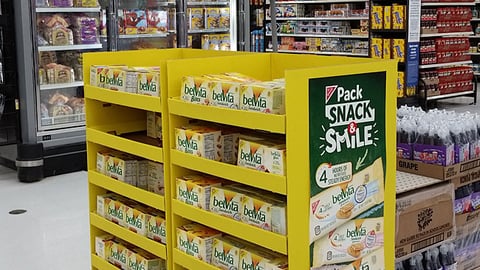 Belvita Walmart 'Own the School Year' Half-Pallet Display