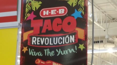 H-E-B 'Taco Revolucion' Ceiling Sign