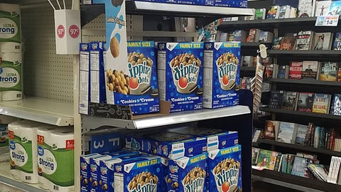 Walmart General Mills Dippin' Dots Cereal Endcap