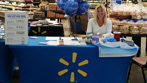 Walmart 'Wellness Day' Table Display