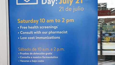Walmart 'Wellness Day' Door Cling