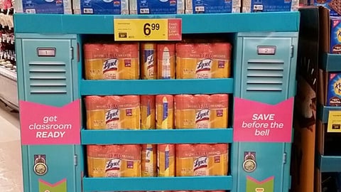King Soopers 'Back to School Checklist' Pallet Display