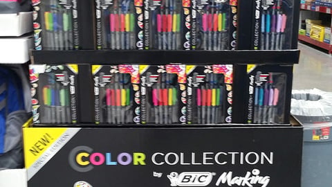 Bic Color Collection Pallet Display