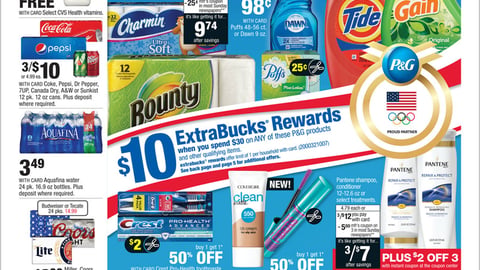 CVS P&G 'Gold Medal Savings' Incentives