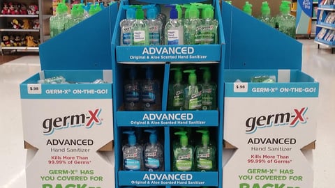 Germ-X Walmart Back-to-School Pallet Display