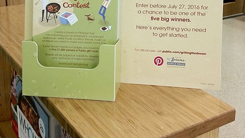 Publix 'Grilling the Dream' Counter Card
