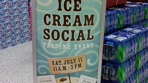 Publix 'Ice Cream Social' Standee