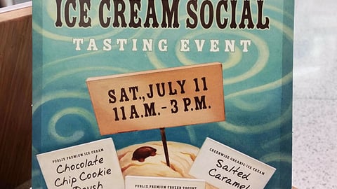 Publix 'Ice Cream Social' Counter Card
