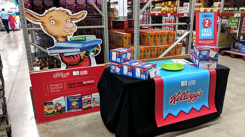 Kellogg's 'Feeding Reading' Sam's Club Table Display