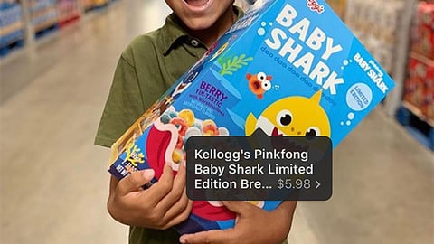 Sam's Club Kellogg's Baby Shark Instagram Update