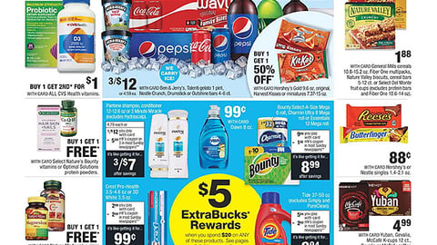 CVS P&G '$5 ExtraBucks Rewards' Feature