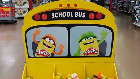 Play-Doh Walmart Back-to-School Dump Bin