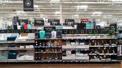 Walmart 'College Prepped' Seasonal Department