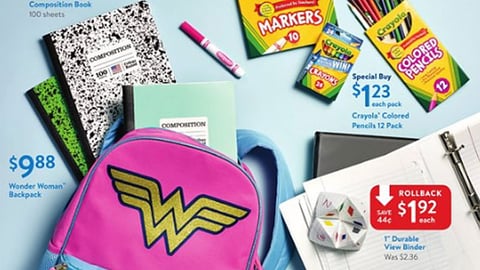 Walmart 'Own the School Year Like a Hero' Front-Page Feature