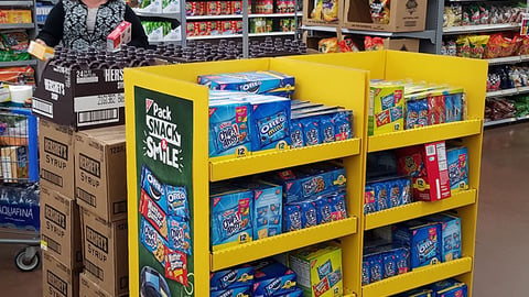 Nabisco Walmart 'Own the School Year' Half-Pallet Display