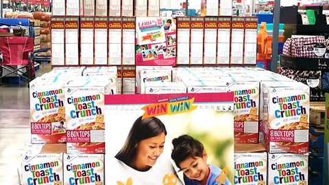 Cinnamon Toast Crunch BJ's 'Earn More Box Tops' Pallet Display