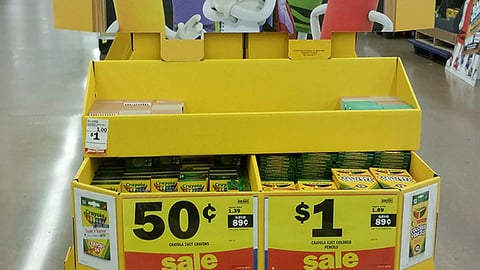 Crayola Back-to-School Pallet Displays