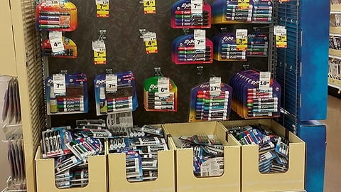Expo Meijer Back-to-School Endcap