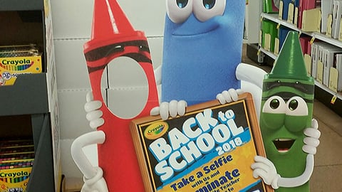 Crayola Meijer 'Take a Selfie' Standee