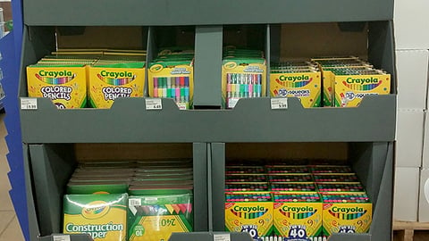 Crayola 'Be a Homeroom Helper' Pallet Display