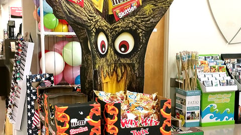 Mars Halloween Aisle Display