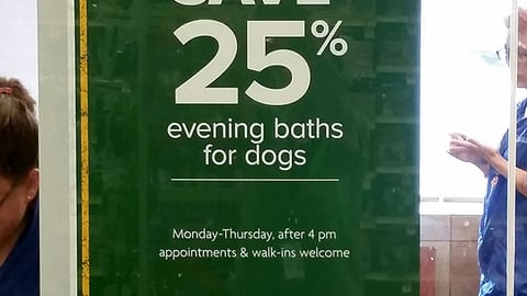 PetSmart 'Score Big' Window Poster