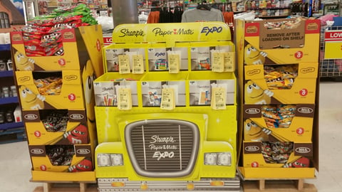 Newell Brands Back-to-School Pallet Display