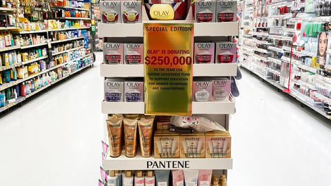 P&G 'Gold Medal Beauty' Walmart Endcap Display