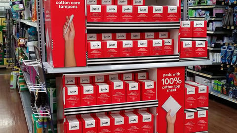 Just. Walmart Endcap Display