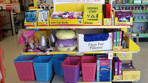 Family Dollar 'Smart School Savings' Gondola