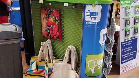 Walmart 'Scan & Go' Station