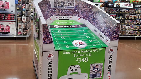 EA Sports 'Madden NFL 17' Walmart Pallet Display