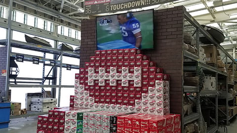 Walmart Football Endcap
