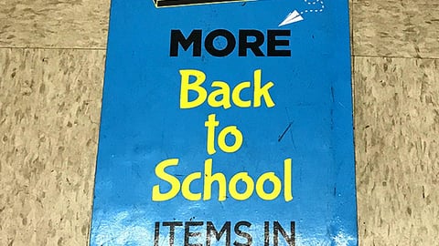 Dollar General 'Back to School' Floor Cling